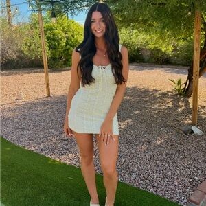 Chic Cream Mini Dress